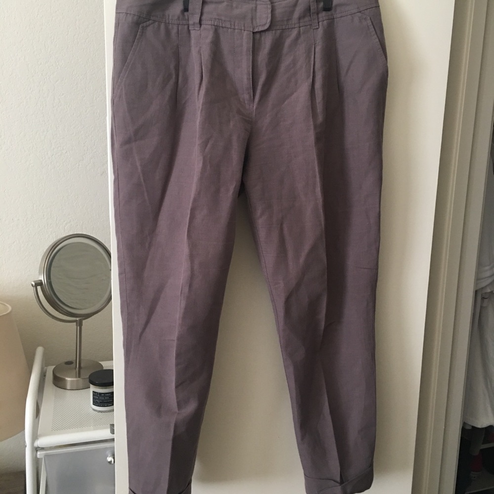 Wrap Linen jogger style pants, US 8